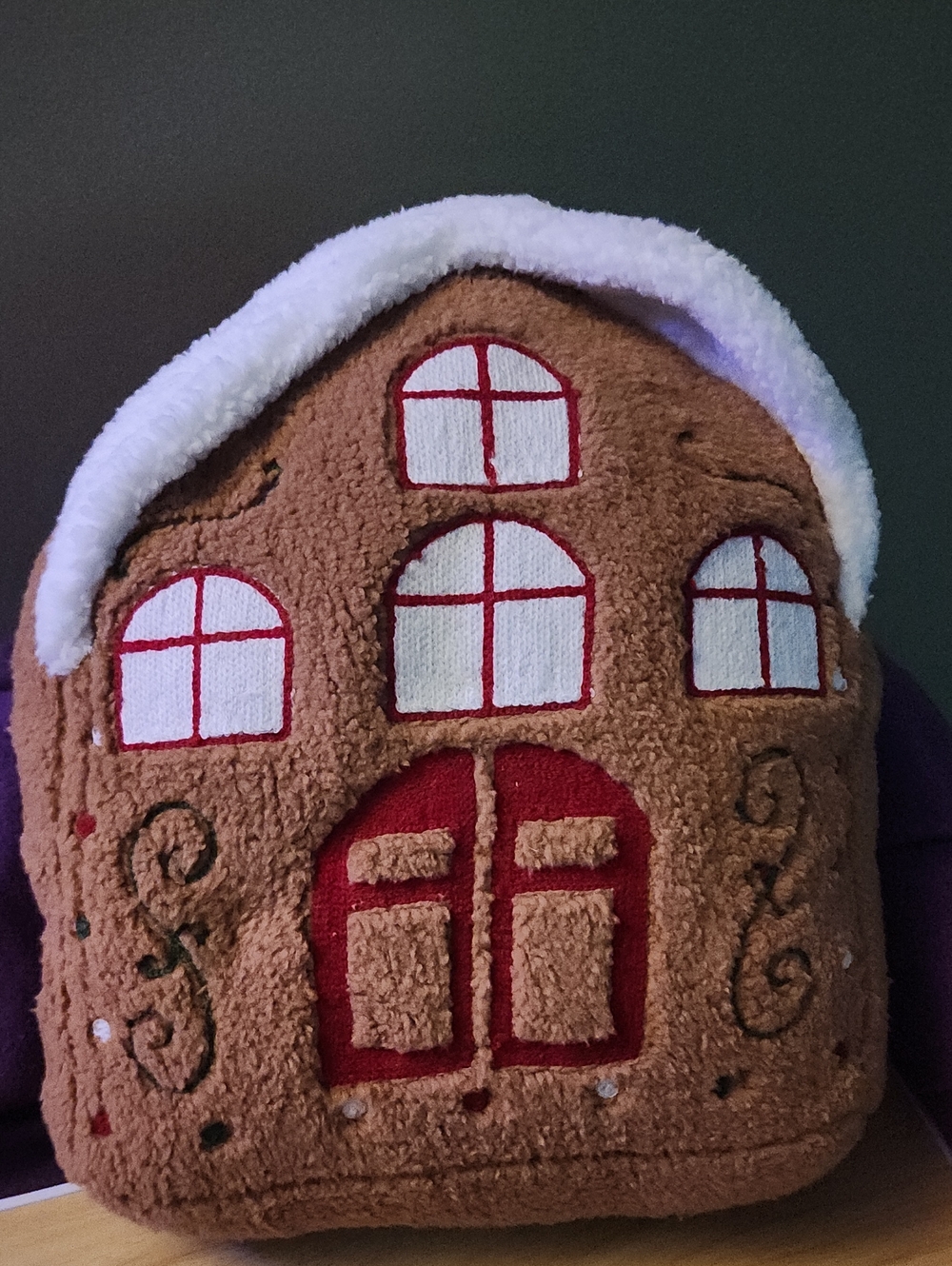 Kirkland's Gingerbread House Plush Pillow Christmas Holiday